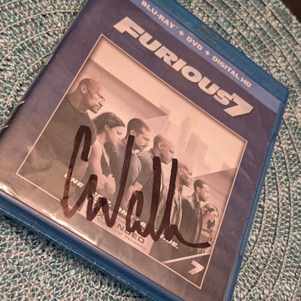 N27 Furious 7 w/ Extended Versions Blue-Ray w/ Cody Walker Autograph